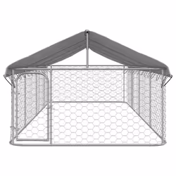 vidaXL Gabbia per Cani da Esterno con Tetto 600x200x150 cm - Vista aggiuntiva 3