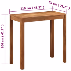 VidaXL 337835 tavolo da cucina e sala da pranzo - Vista aggiuntiva 8