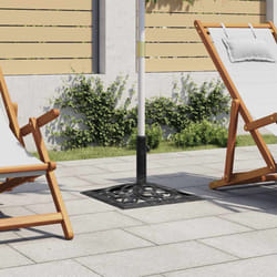 Base per Ombrellone Nera 47x47x33 cm in Ghisa vidaXL94181