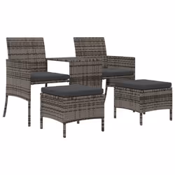 VidaXL 317627, 2 seduta(e), Grigio, 110 kg, 430 mm, 430 mm, 340 mm