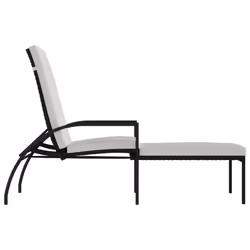 VidaXL 317629 sedia da esterno Salone Seduta imbottita Acciaio galvanizzato, Poliestere, Rattan sintetico Crema, Bianco - Vista aggiuntiva 4