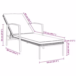 VidaXL 317634 sedia da esterno Salone Seduta imbottita Rattan sintetico, Acciaio Marrone, Crema, Bianco - Vista aggiuntiva 8