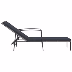 VidaXL 317636 sedia da esterno Salone Seduta imbottita Rattan sintetico, Acciaio Grigio - Vista aggiuntiva 4