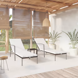 VidaXL 317642 sedia da esterno Salone Seduta imbottita Rattan sintetico, Acciaio Marrone, Crema, Bianco