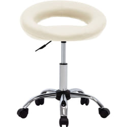 Vidaxl - Sedia da Pranzo Girevole Crema in Similpelle 397590