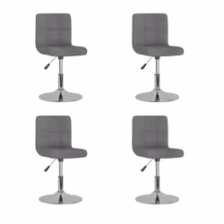 VidaXL 3087448, Acciaio cromato, Schiuma, Poliestere, 400 mm, 430 mm, 71 cm, 85,5 cm, 4 pz