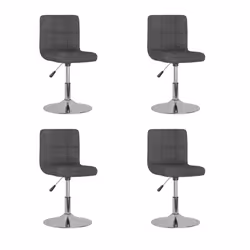 VidaXL 3087449, Acciaio cromato, Schiuma, Poliestere, 400 mm, 430 mm, 71 cm, 85,5 cm, 4 pz