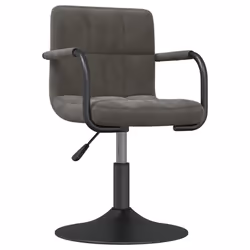 Sedie da Pranzo Girevoli 4 pz Grigio Scuro in Vellutocod mxl 126872 - Vista aggiuntiva 3