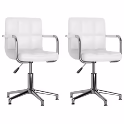 VidaXL 3088072, Acciaio cromato, Ecopelle, Schiuma, 480 mm, 470 mm, 74,5 cm, 88,5 cm, 40 cm