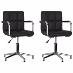VidaXL 3088073, Acciaio cromato, Ecopelle, Schiuma, 480 mm, 470 mm, 74,5 cm, 88,5 cm, 40 cm