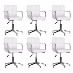 VidaXL 3088082, Acciaio cromato, Ecopelle, Schiuma, 480 mm, 470 mm, 74,5 cm, 88,5 cm, 40 cm