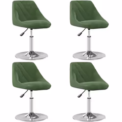 Colore: Verde scuro Materiale: velluto (100% poliestere), acciaio cromato Dimensioni: 46 x 44 x (62,5-77,5) cm (L x P x A) Pr ...