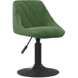 Vidaxl - Sedia da Pranzo Verde Scuro in Velluto 265872
