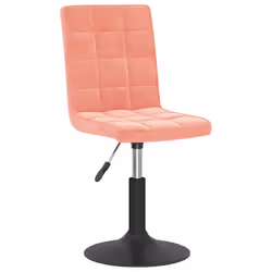 vidaXL Sedie da Pranzo Girevoli 6 pz Rosa in Velluto - Vista aggiuntiva 3