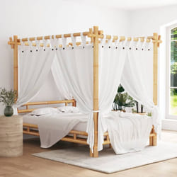 Vidaxl - Letto a Baldacchino 140x200 cm in Bambù