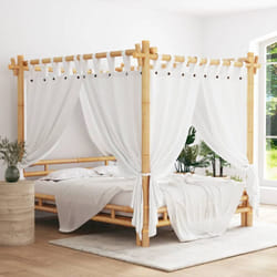 Vidaxl - Letto a Baldacchino 160x200 cm in Bambù