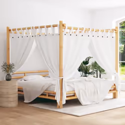 Questo letto a baldacchino offre protezione da tutti i lati e aiuta anche a bloccare la luce, così potrete godervi una notte  ...