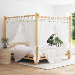 Vidaxl - Letto a Baldacchino 200x200 cm in Bambù