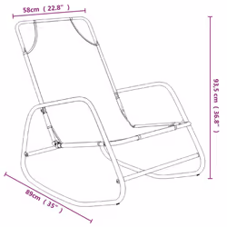 VidaXL 318126 sedia da esterno Salone Seduta imbottita Acciaio Crema - Vista aggiuntiva 6