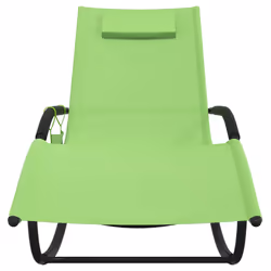 VidaXL 318139 sedia da esterno Salone Acciaio Verde - Vista aggiuntiva 4