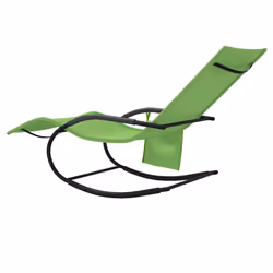 VidaXL 318139 sedia da esterno Salone Acciaio Verde - Vista aggiuntiva 6