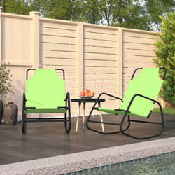 VidaXL 318143 sedia da esterno Terrazzo Acciaio Verde