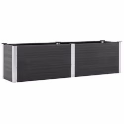 vidaXL Fioriera Rialzata da Giardino 200x50x54 cm in WPC Grigio - Vista aggiuntiva 2