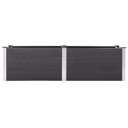 vidaXL Fioriera Rialzata da Giardino 200x50x54 cm in WPC Grigio - Vista aggiuntiva 3