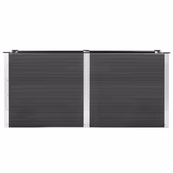 vidaXL Fioriera Rialzata da Giardino 200x50x91 cm in WPC Grigio - Vista aggiuntiva 3