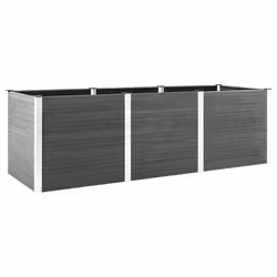 vidaXL Fioriera Rialzata da Giardino 300x100x91 cm in WPC Grigio - Vista aggiuntiva 2