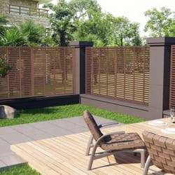 Vidaxl - Recinzione a Persiana in wpc 180x180 cm Marrone 3512