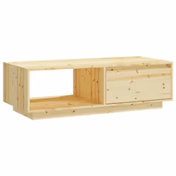 vidaXL Tavolino da Salotto 110x50x33,5 cm in Legno Massello di Abete - Vista aggiuntiva 2