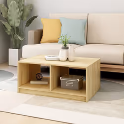 vidaXL Tavolino da Salotto 75x50x33,5 cm Legno Massello di Pino - Vista aggiuntiva 3