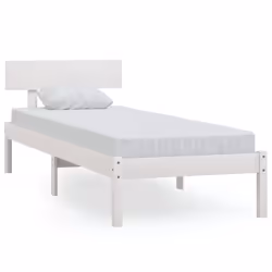 vidaXL Giroletto Bianco in Legno Massello di Pino 90x190 cm Single - Vista aggiuntiva 2