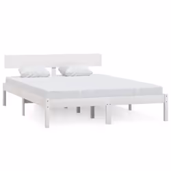 vidaXL Giroletto in Legno Massello di Pino Bianco 180x200 cm - Vista aggiuntiva 2
