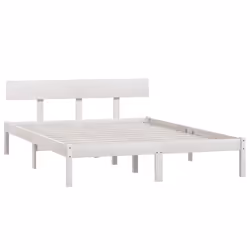 vidaXL Giroletto in Legno Massello di Pino Bianco 180x200 cm - Vista aggiuntiva 3