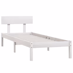 vidaXL Giroletto Bianco in Legno Massello di Pino 90x200 cm - Vista aggiuntiva 3