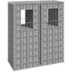 Set 2 cesti a gabbione in Ferro durevoli e resistenti disponibili varie misure dimensioni: 40 x 40 x 100 cm