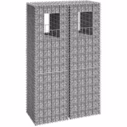Questo set di cestini a gabbione vi offre un modo semplice e attraente per decorare il giardino o il patio. Realizzati in fer ...