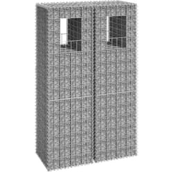 Vidaxl - Cesti a Gabbione a Torre 2 pz 40x40x140 cm in Ferro 5734