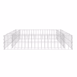 vidaXL Gabbione Letto Rialzato in Acciaio Zincato 100x100x20 cm - Vista aggiuntiva 3