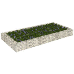 Vidaxl - Gabbione Letto Rialzato in Acciaio Zincato 200x100x20 cm