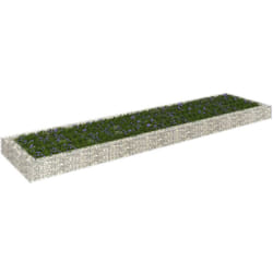 Vidaxl - Gabbione Letto Rialzato in Acciaio Zincato 400x100x20 cm