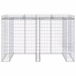 Parete Gabbioni Bidone Spazzatura 192x91x120 cm Ferro Zincatocod mxl 130517 - Vista aggiuntiva 3