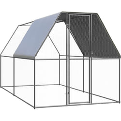 Gabbia per Polli da Esterno 2x4x2 m in Acciaio Zincato Vidaxl 1681