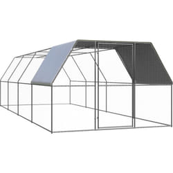 Pollaio per Esterni 3x8x2 m in Acciaio Zincato - Vidaxl