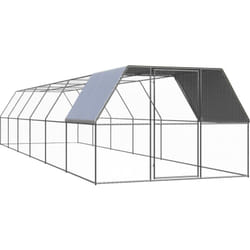 Pollaio per Esterni 3x12x2 m in Acciaio Zincato Vidaxl