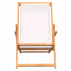 VidaXL 317696 sedia da esterno Terrazzo Seduta imbottita Poliestere, Teak Crema - Vista aggiuntiva 3