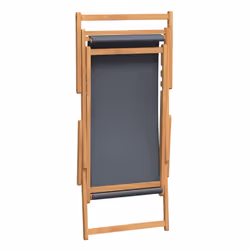 VidaXL 317698 sedia da esterno Terrazzo Seduta imbottita Poliestere, Teak Grigio - Vista aggiuntiva 6