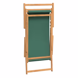 VidaXL 317699 sedia da esterno Terrazzo Seduta imbottita Poliestere, Teak Verde - Vista aggiuntiva 6